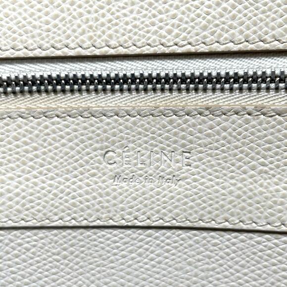 CELINE Horizontal Two Tone Large Leather Tote Purse - Picture 15 of 16